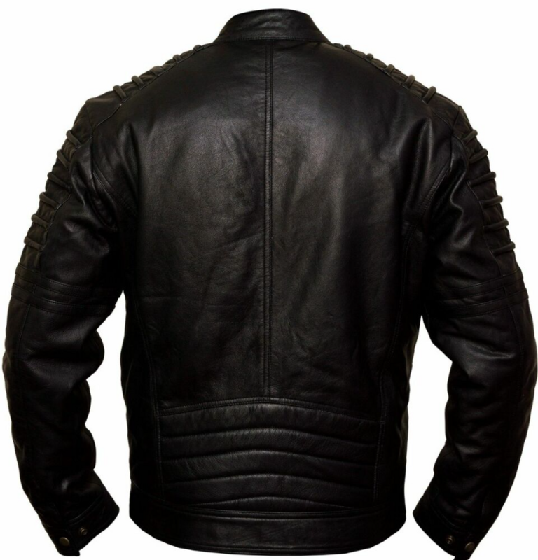 Men's Jacket Fashion Leather Lambskin Leather Bicycle Style Motorcycle Fashion Trend In Europe and America