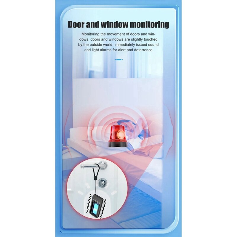 Rayos infrarrojos antirrobo con filtro óptico, Protección de Privacidad de Hotel, monitoreo de ventana y puerta, fácil de usar