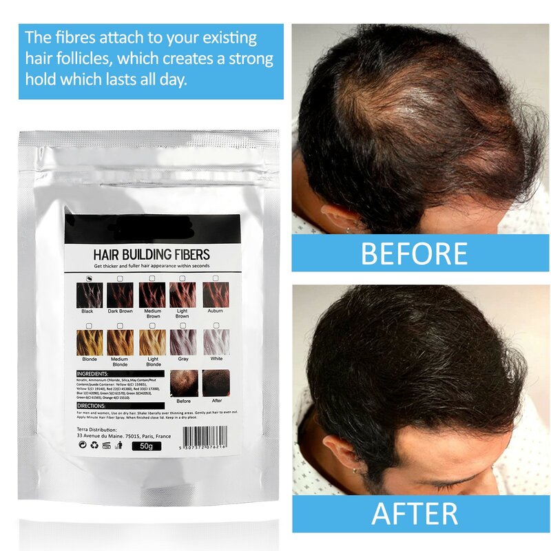Applicateur KerBrian pour la repousse des cheveux, poudre de fibres capillaires, soin capillaire, dropshipping