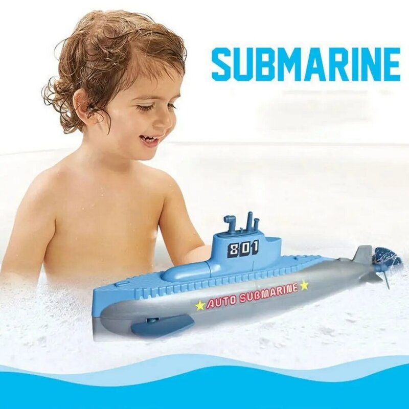 Spring Playing Submarine Toys Diver Water Spray Bath Shower Toys Portable Lightweight Summer Water Playing Toys Backyard Games