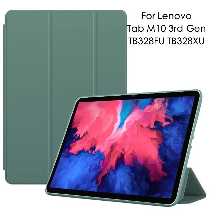 For Lenovo Tab M10 3rd Gen 10.1 Case TB328FU TB328XU Soft Silicon Back Stand Funda For Tab M10 Gen 3 Gen3 10.1 Tablet Cover Capa