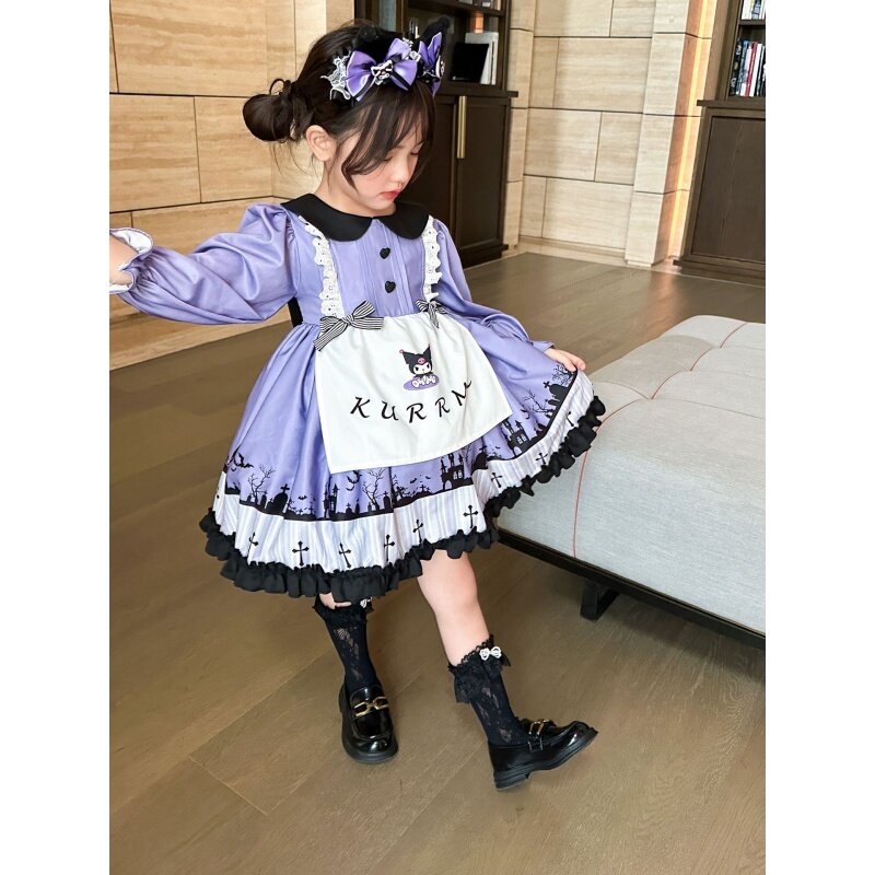 Girls' Autumn New Clow M Lolita Princess Dress Gown Pettiskirt