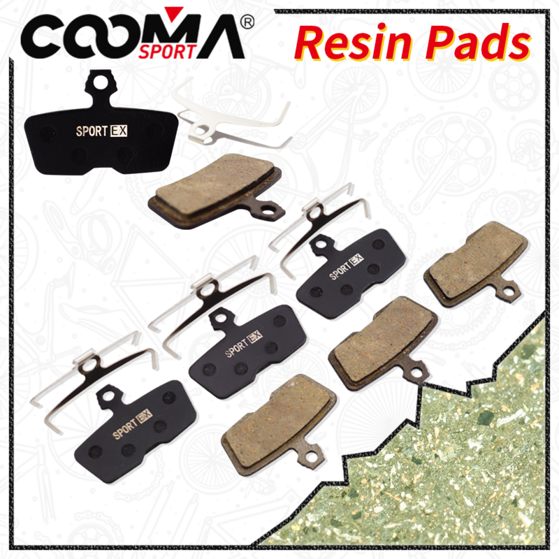 4 Pairs, Bicycle Brake Pads for AVID Code R and SRAM CODE R (2011 to Now) Hydraulic Caliper, Sport Ex Class, Resin