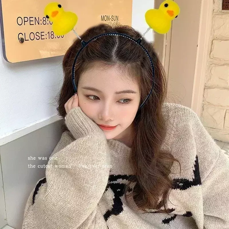 Funny Duck Headbands Yellow  Cute Animal Hairbands for Women Hair Accessories Girls Fashion Hairband Girl Headwear