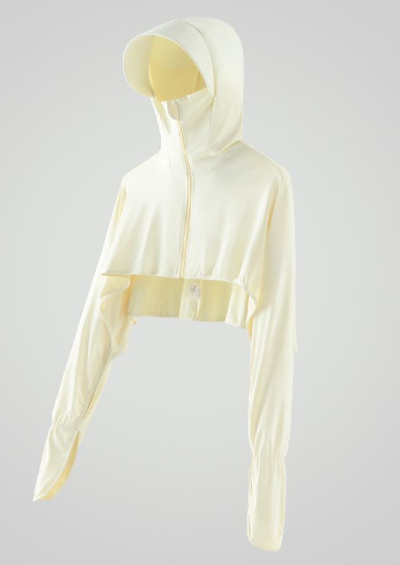 УФ-Защитная куртка для йоги 2024, Спортивная женская одежда с шляпой для бега, Солнцезащитная одежда, защита от солнца, велосипедное Укороченное пальто для альпинизма