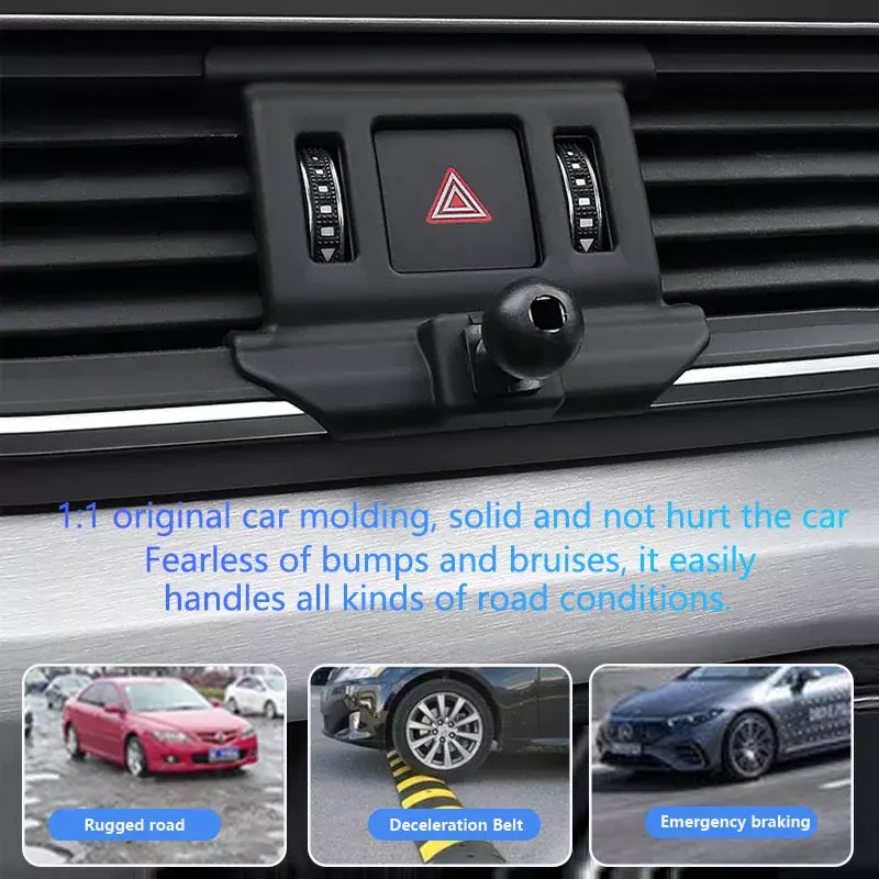 Dudukan ponsel khusus mobil klip braket dudukan ventilasi dasar untuk Honda Civic Fit Accrod XRV CRV Avancier Odyssey