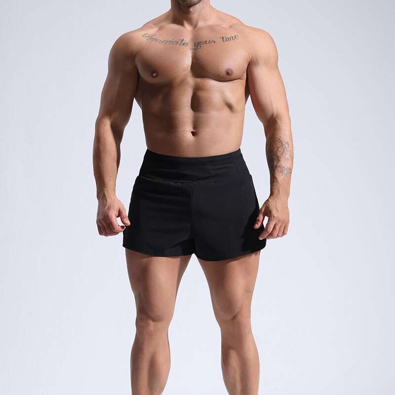 Pantalones cortos deportivos para hombre, Shorts de secado rápido para gimnasio, novedad de verano