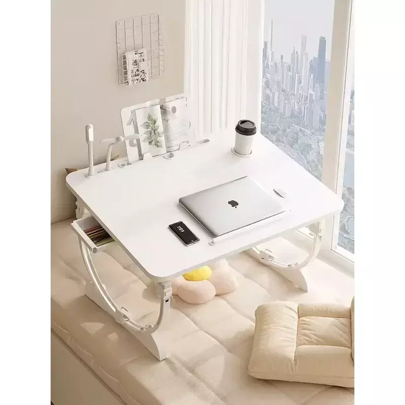Small Table on Bed, Laptop, Foldable Table, Multifunctional Support, Small Table Board, Lifting and Lowering Writing Desk