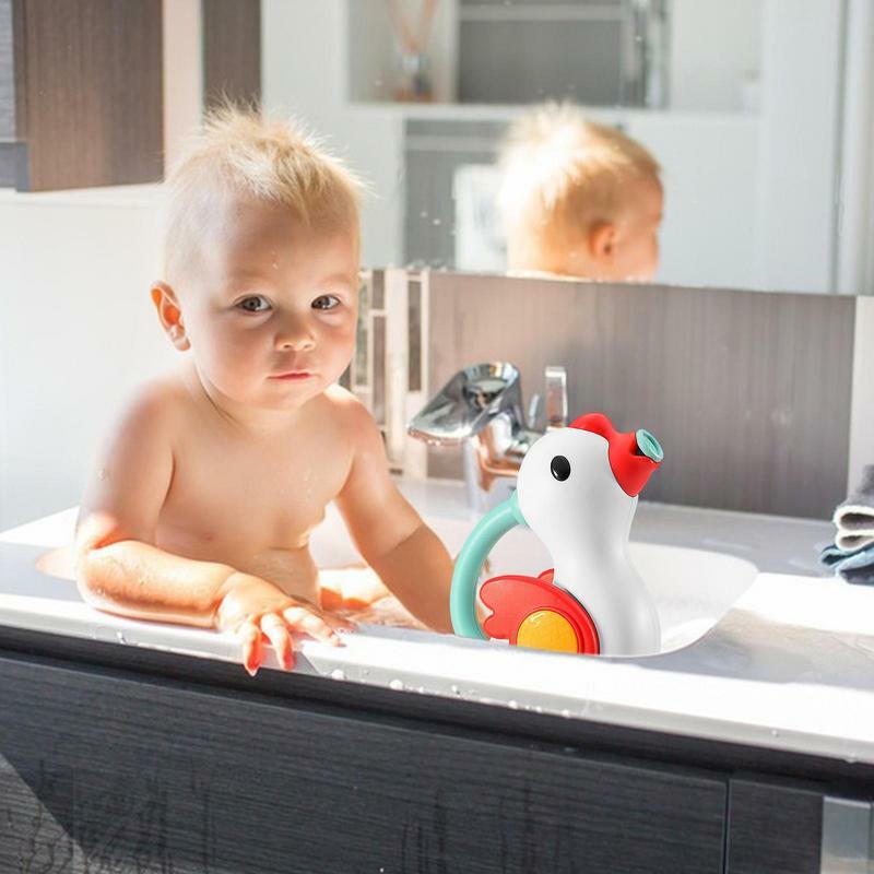 Juguete de baño con rociador de agua, bonito juguete de baño, rociador flotante, bañera de viento, para 1 año de edad, niños, niñas, recién nacidos