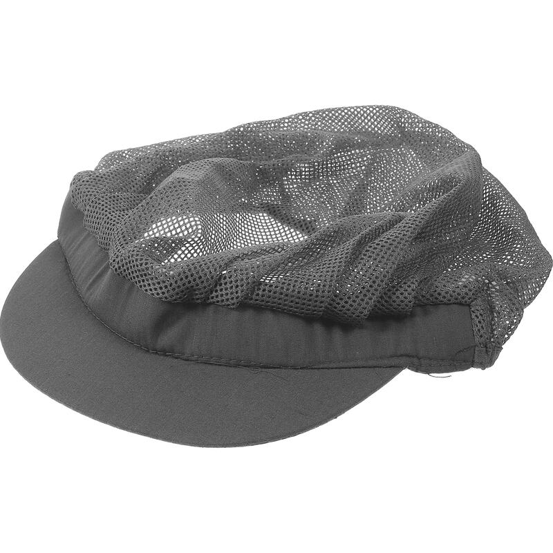 Topi koki anti debu pria dan wanita, penutup kepala katun bernafas anti debu pabrik makanan higienis (coklat [jaringan penuh]
