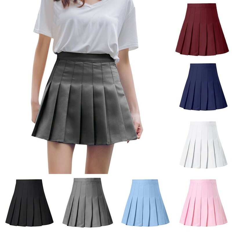 Women's High Waist Casual Tennis Slim Mini Skirt Fashion Brief Pleated Skirt Bathing Suit With Skirts