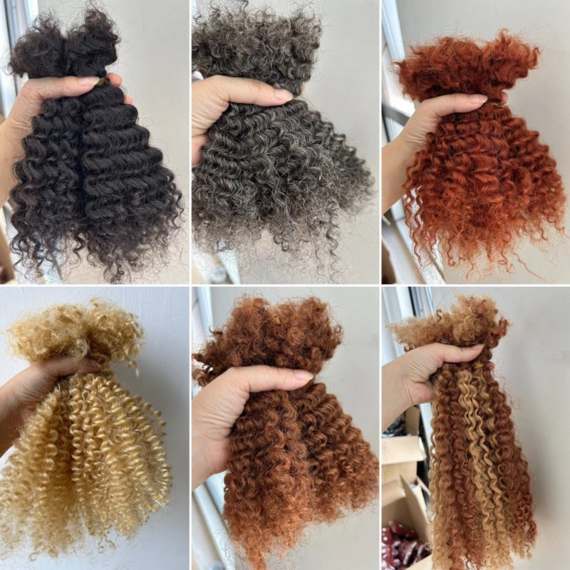 Orientfashion-Afro Kinky Curly extensões de cabelo, Microclocks Remy, preto, 3 Pacotes, 1b 30, 18 Polegada, 3 Pacotes