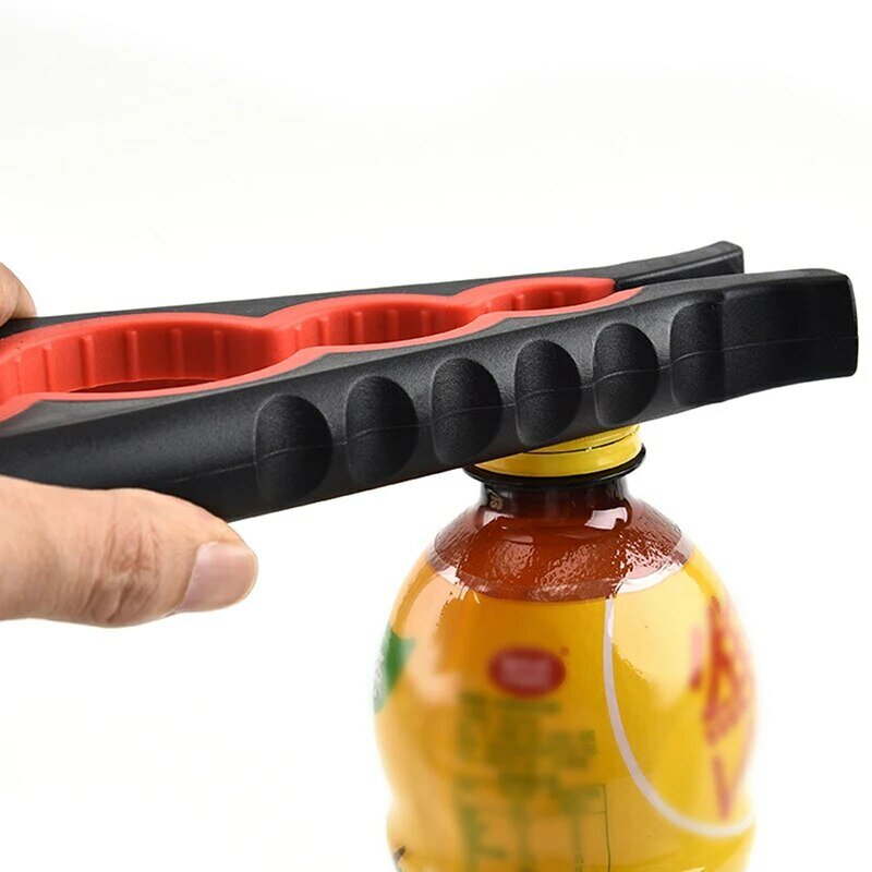 Pembuka kaleng multifungsi, tutup pembuka botol Empat dalam satu minuman Twister empat posisi dapat pembuka tutup Anti selip