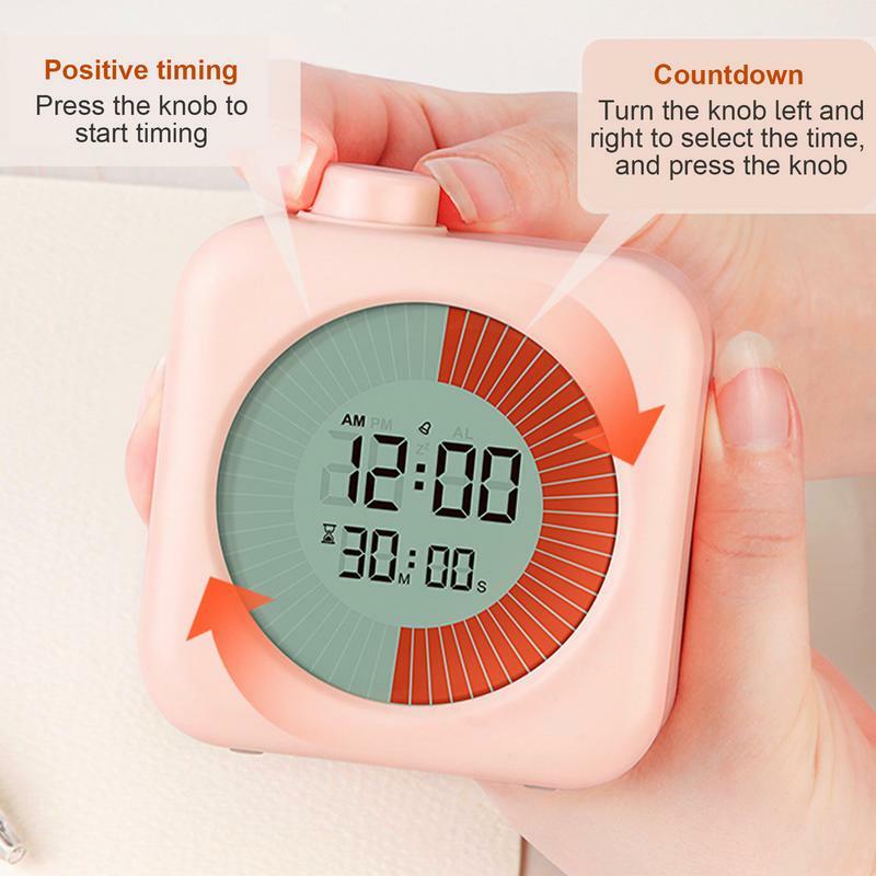 Portable Countdown Timer Lightweight Design  multifunctional Count Up Countdown Kitchen Timer Management Tool For Classroom Home