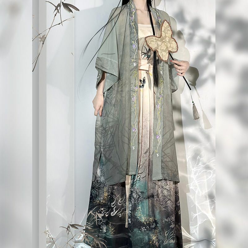 Chinese Ancient Style Sweet Hanfu Dress Women Chic Embroidery Traditional Princess Dance Party Dress Fairy Oriental Costume