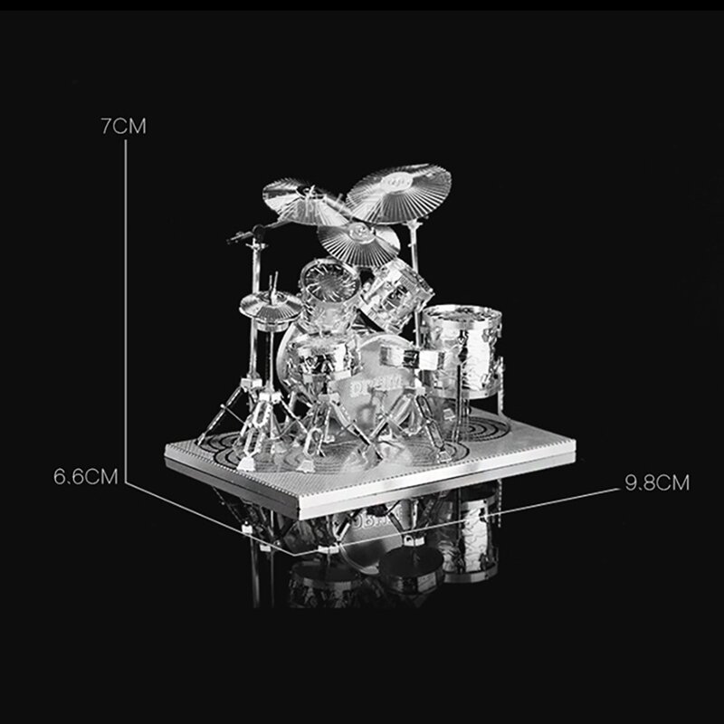 Hot-3D Metal Assembly Kit Model, DIY Building Blocks, Drum Decoration, Brinquedos Educativos Adolescentes, Presente de Aniversário Infantil, Toy A, 2023