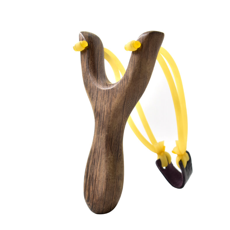 Рогатка новичка Рекомендуемая деревянная Рогатка Y-образная игрушка для стрельбы на открытом воздухе с высокоэластичной катапультой