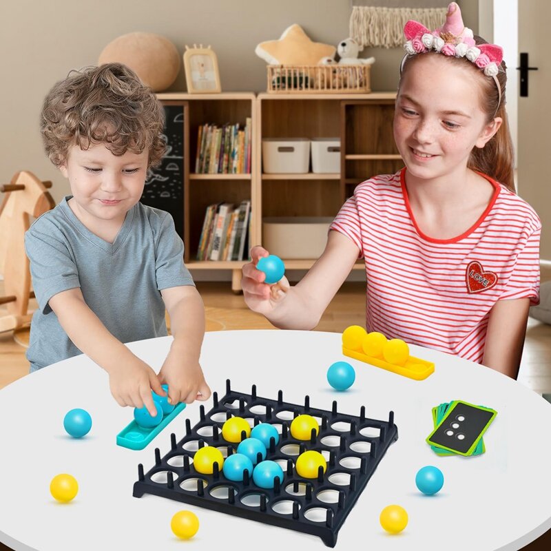 Piłka dla dzieci gra planszowa interakcja rodzic-dziecko Jumping Connect Ball maluch rzut gra z piłkami zabawna gra imprezowa