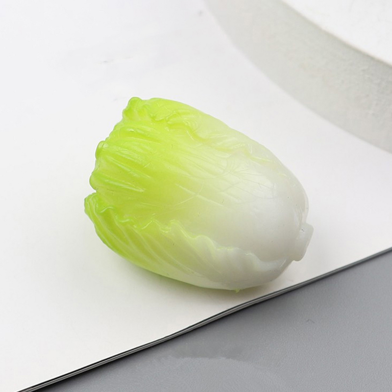 5 Pcs Decor modello di cavolo cinese casa Layout di cibo scena modelli in miniatura resina vegetale minuscola artificiale