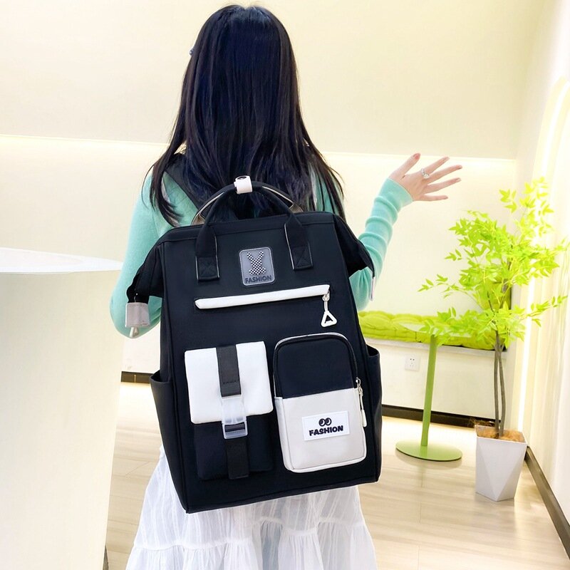 Waterproof Backpack College Vintage Travel Bag for Women and Men,14 Inch Laptop for Student School Bookbags for Teenage Students