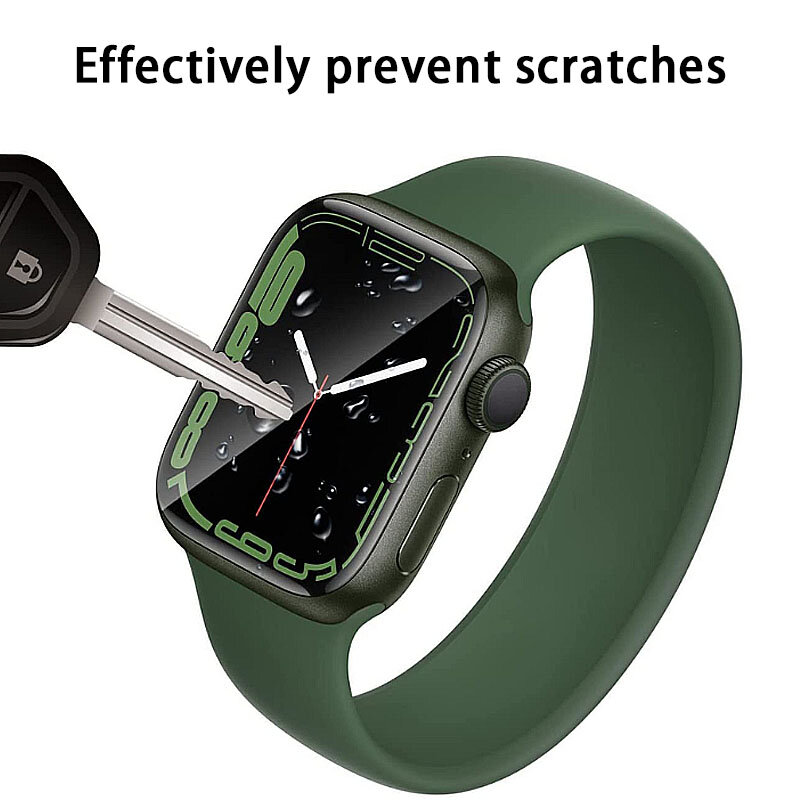 Protecteur d'écran pour Apple Watch Ultra, 9, 8, 7, 6, SE, 5, 4, 3, 2, Film souple anti-rayures, 9D HD, iWatch, 49mm, 45mm, 41mm, 44mm, 42mm, 40mm