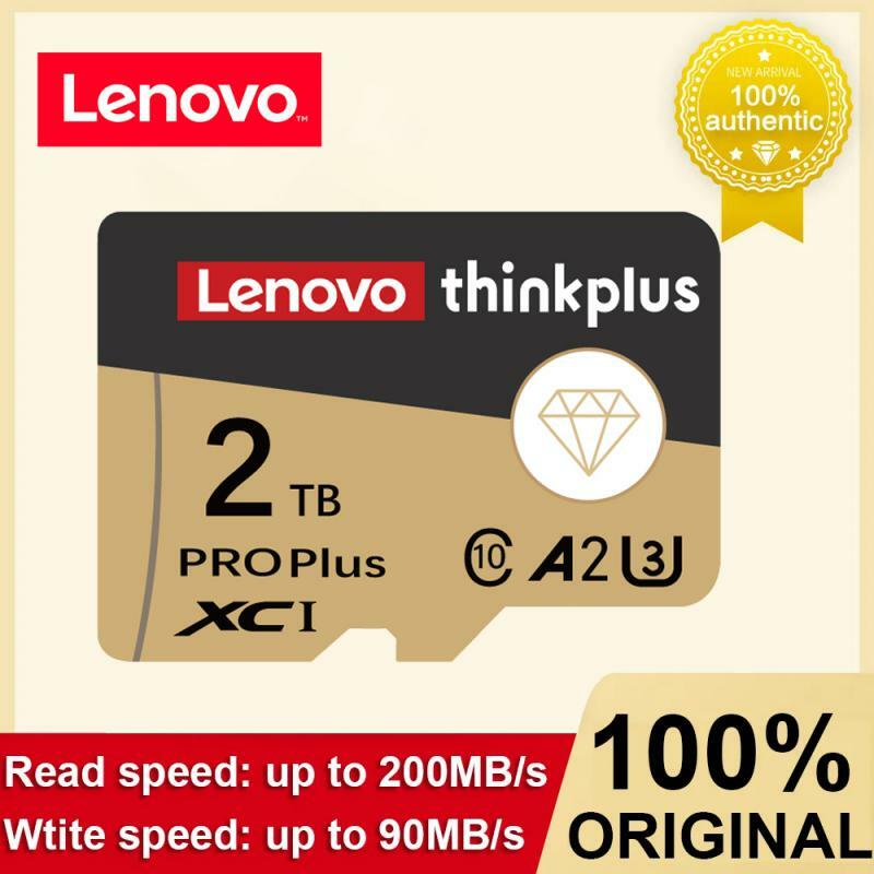 Lenovo-Carte mémoire Mini SD pour téléphone, appareil photo, MP3, MP4, 512 Go, 128 Go, 2 To, 1 To, U3, V30, 4K Full HD Micro TF