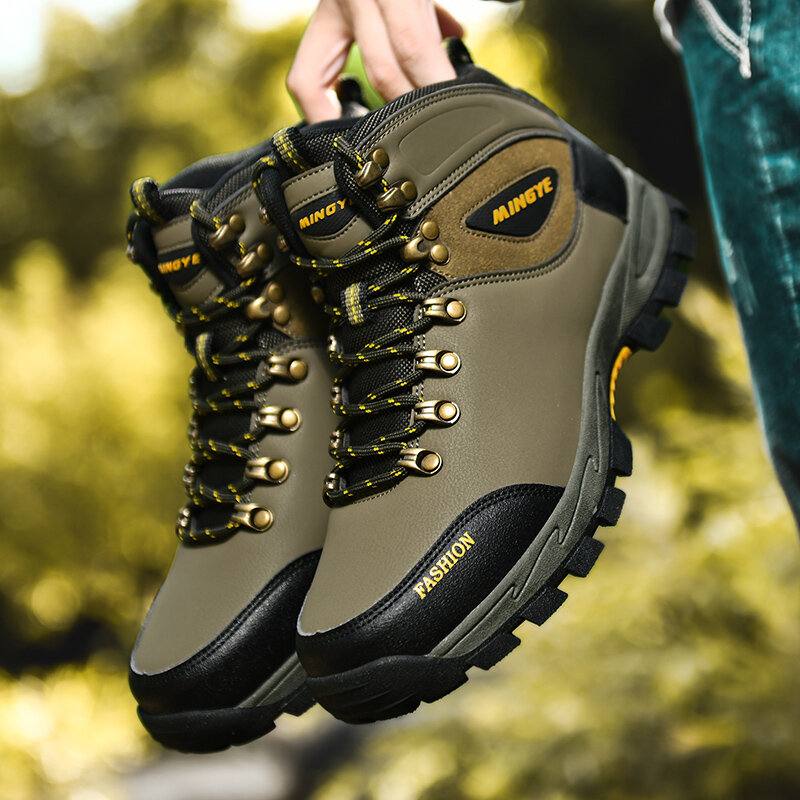 Sepatu Hiking Luar Ruangan Pria Ukuran Besar Sepatu Hiking Kasual Wanita Sneakers Pasangan Mendaki Batu Sepatu Asuransi Pekerja 37-50 #