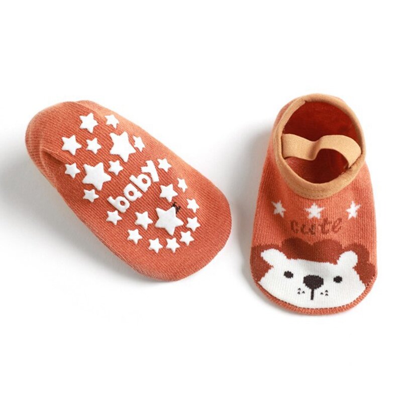新生児用滑り止めゴム靴下,フロアソックス,0〜3歳,1ペア