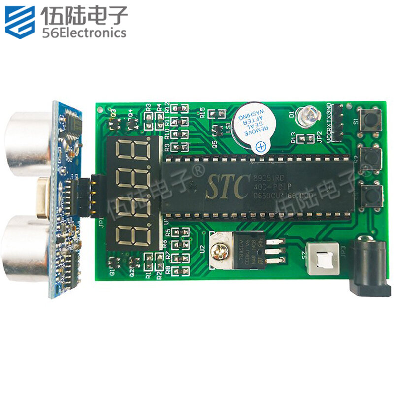 단일 칩 초음파 거리 측정기 DIY 키트, 레이더 반전 용접 부품