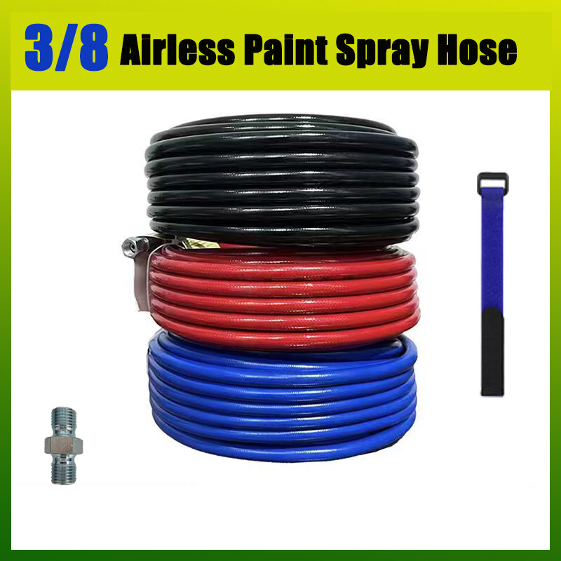 Airless Paint Spray Hose Explosion-proof Fiber Tube Pipe 3/8 Interface Airless Spray Paint Hose Spray Paint Machine Accessories