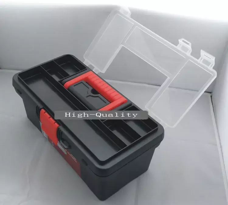 Пластиковый ящик для инструментов диагональю 12,5 дюйма с ручкой, лотком, отсеком, ящиком для хранения и органайзером для хранения 32*18*13 см