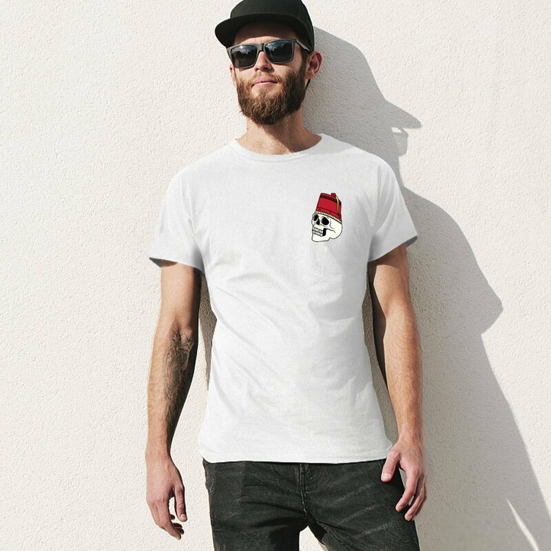 Мужская быстросохнущая футболка большого размера с изображением черепа тату культуры