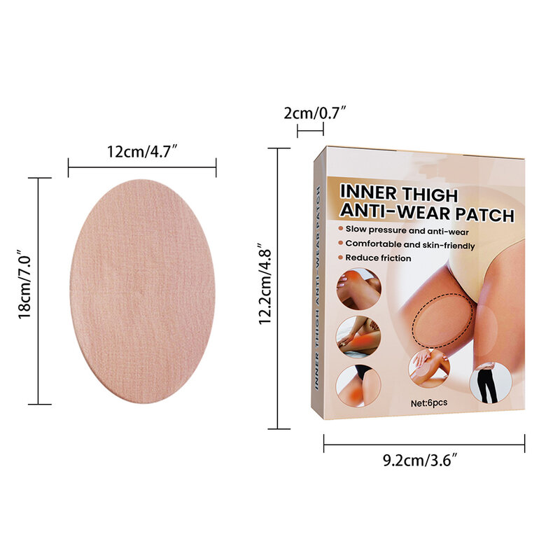 Anti-wear Stickers Invisible No Trace Thigh Tapes Disposable Anti Chafe Thigh Patch Portable Body Anti-Friction Pads For Women