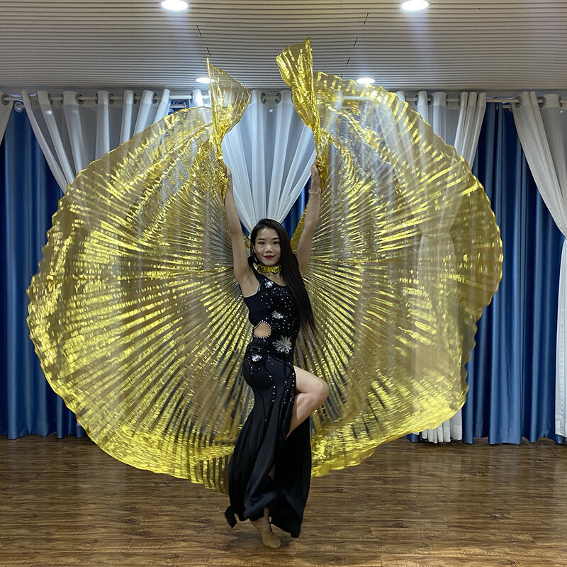 Baru Isis Emas Sayap untuk Menari Perut Mesir Sayap Tari Perut Aksesori Karnaval Festival Pakaian Wanita Prop