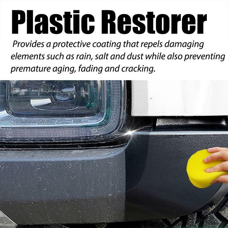 Car Restoration Spray 100ml Auto Spray Trim Restorer Interior Refurbisher Qucik Hydrophobic Ceramic Trim Coating Exterior
