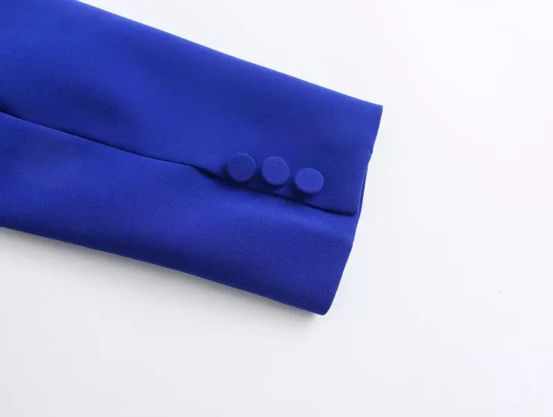 Abrigo de manga larga con cuello de botonadura única para mujer, abrigo de traje Retro, Top único, moda 2024
