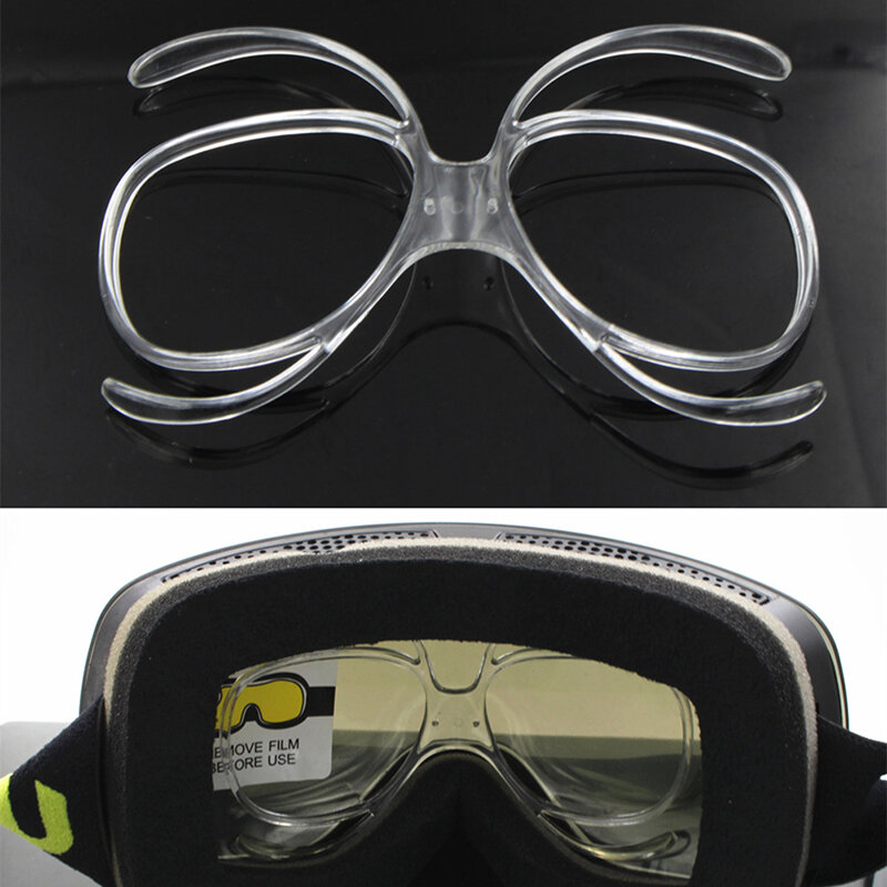Ski Goggles Glasses Myopia Frame Rx Insert Optical Adaptor Flexible Prescription Skiing Lens Frame for Outdoor Sport