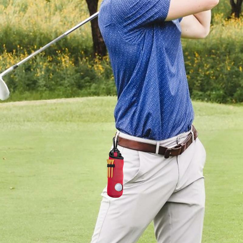 Small Golf Ball Holder, Golfing Accessories, Elastic Golf Bag, Lightweight, Multifunctional, Reusable, Clip