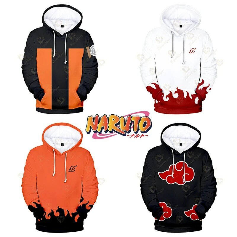 Naruto sweatshirt pullovers kakasi mannen lange mouwen anime hoodies herfst lente tiener jongens meisjes sweatshirt hooded oody