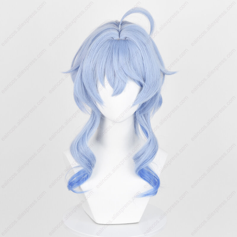 Parrucca Cosplay Ganyu Twilight Blossom parrucche Anime per capelli sintetici resistenti al calore lunghi 45cm