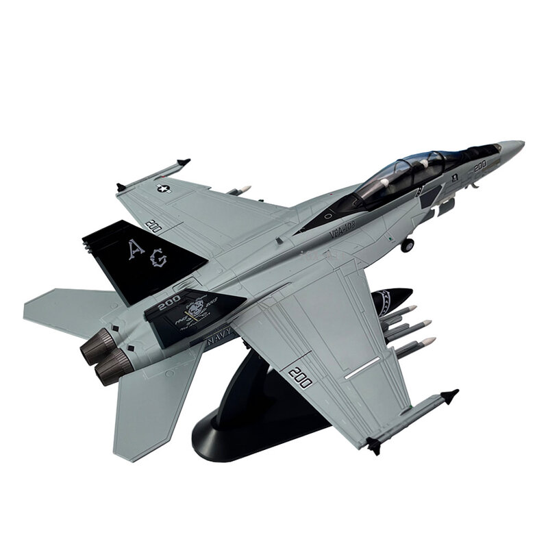 1/72 Ons Leger F/A-18F F-18 Super Horzel F18 Scheepsjager Afgewerkt Diecast Metalen Militaire Vliegtuig Model Speelgoedcollectie Of Geschenken