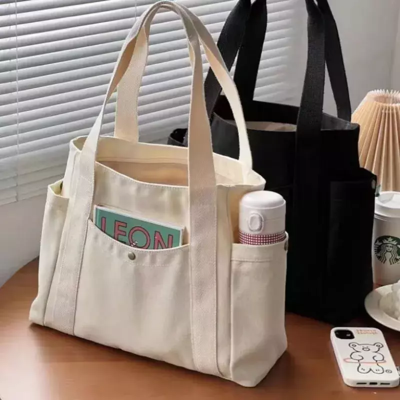 Вместительная сумка-тоут, парусиновая сумка через плечо, модные и яркие женские кошельки и сумки