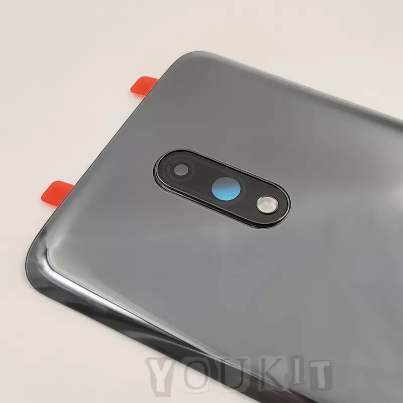 Оригинальная задняя крышка Gorilla Glass для OnePlus 7, Жесткая Крышка батарейного отсека, задняя панель телефона с объективом камеры, клейкий логотип