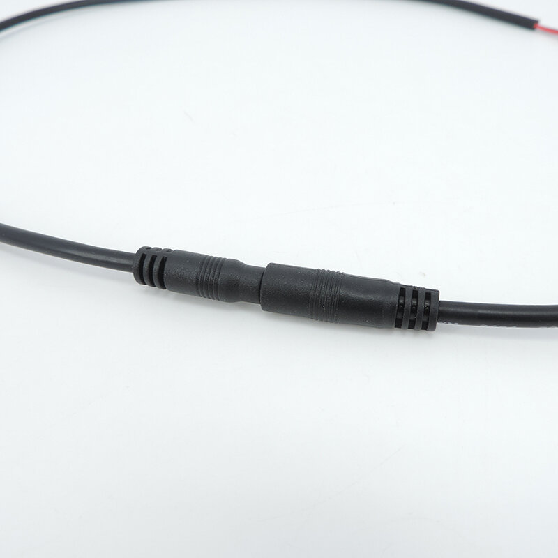 DC Conector de cabo fêmea e macho, plugue, fio de extensão, adaptador Jack, 0.5m, 4.0x1.7mm