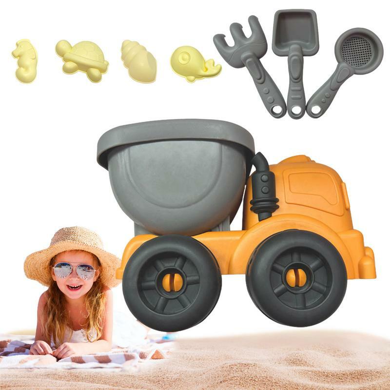 Juego de palas de arena para niños, molde de arena, juego de cubos de palas de playa, herramientas divertidas para la playa, tiempo de baño para niños pequeños, Verano