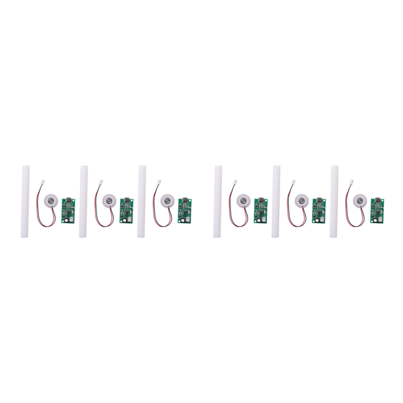 6Pcs Mist Maker Atomization Plate with 5V USB Humidifier Module Integrated Circuit Board Driver with Timing Switch