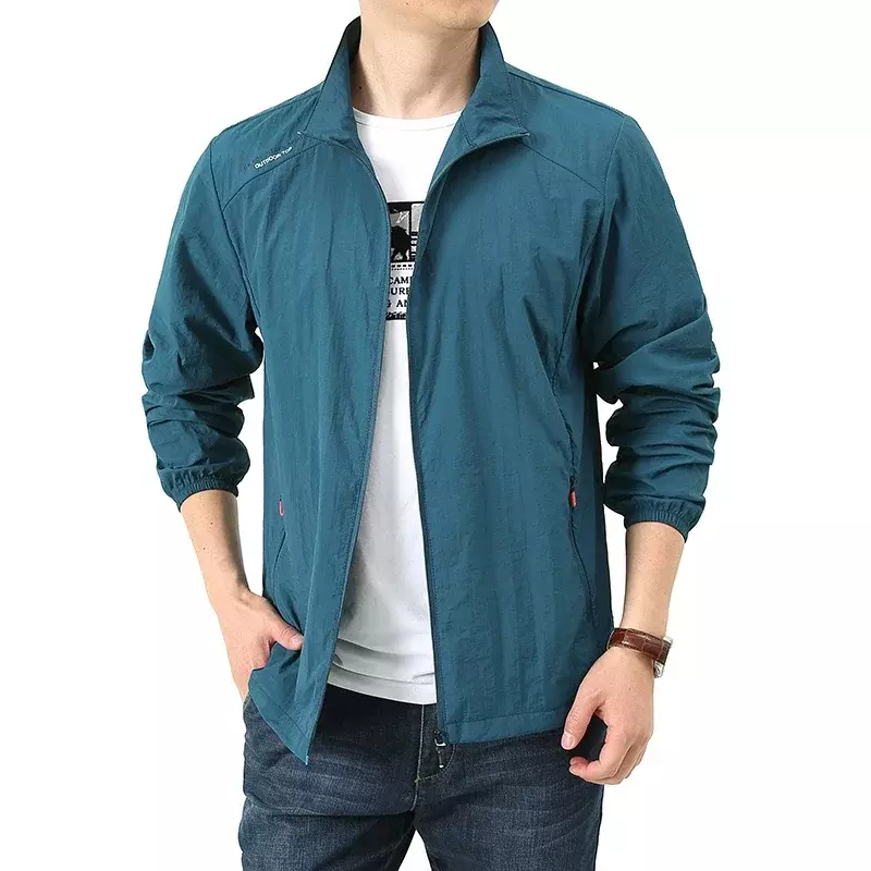 New Outdoor Sunscreen Jacket Summer Ultra Light and Thin Coat Men's Windbreaker Outdoor Sports Jacket Quick Dry Skincare Top