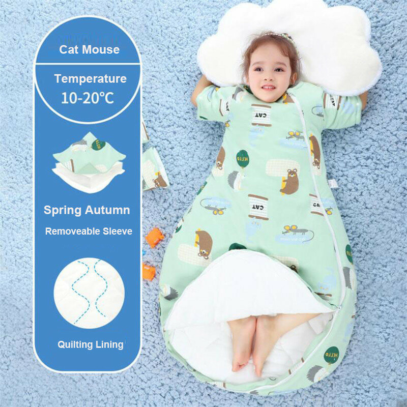 ทารกแรกเกิดถุงนอนนุ่มอบอุ่นผ้าฝ้ายสำหรับเด็กรถเข็นเด็ก Footmuff เด็กวัยหัดเดิน Sleepsack เด็กถุงนอนเด็กทารก Sleepsack