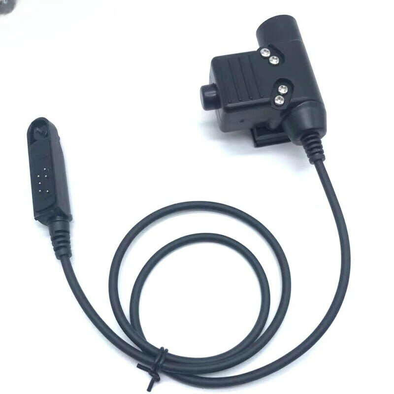 Baofeng UV-9R Plus U94 PTT Z adaptor militer taktis untuk UV-XR BF-A58 BF-9700 GT-3WP dua arah Radio PTT MIK adaptor Headset