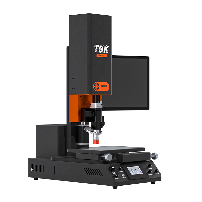 Attrezzatura professionale di riparazione dello schermo dell'affissione a cristalli liquidi di alta precisione della macchina di cablaggio del Laser di TBK 501